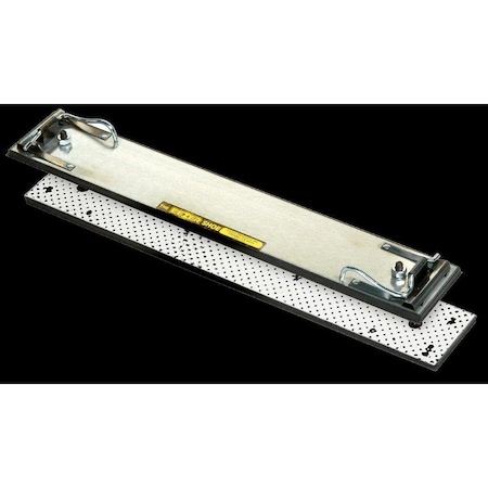 Eezer Products 2.75in X 16.5in Straightline Sander Shoe, PSA & Two Clips, Fully Molded 1600